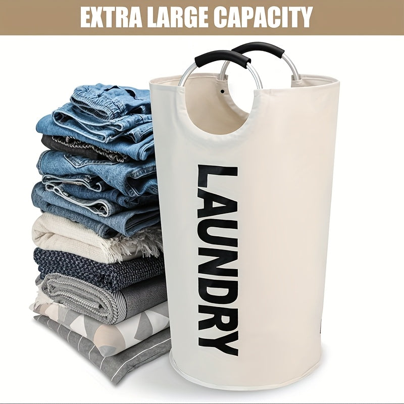 Large Laundry Basket With Foldable Laundry Bag, Independent High Hanger, Foldable Laundry Box, Waterproof Laundry Basket