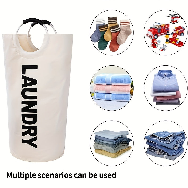 Large Laundry Basket With Foldable Laundry Bag, Independent High Hanger, Foldable Laundry Box, Waterproof Laundry Basket