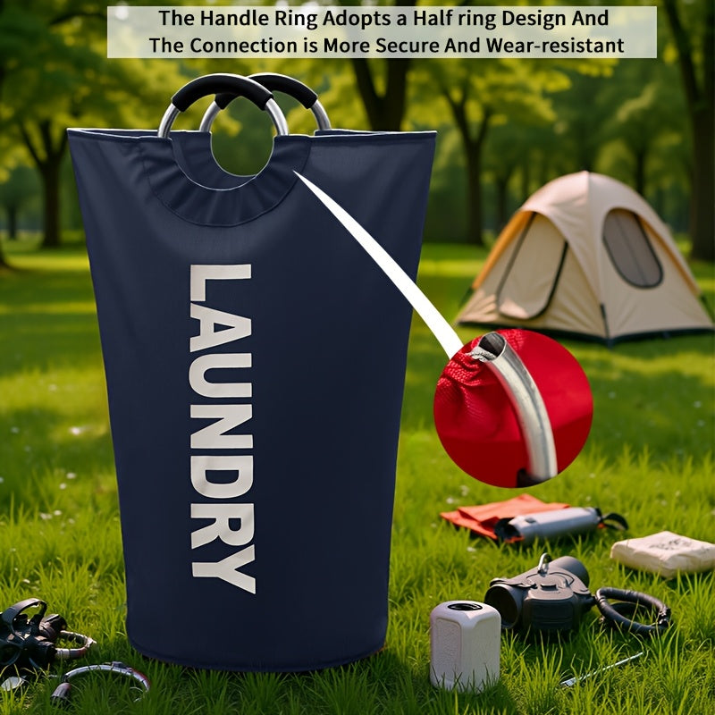 Large Laundry Basket With Foldable Laundry Bag, Independent High Hanger, Foldable Laundry Box, Waterproof Laundry Basket